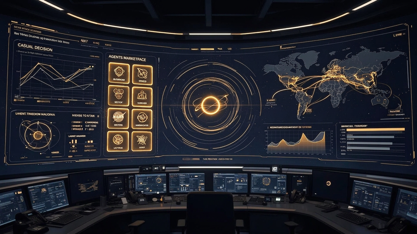 AURA Control Tower preview with agents marketplace